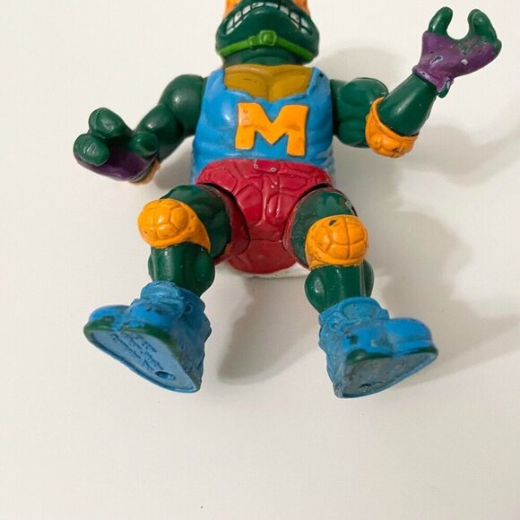 Vintage 1991 Teenage Mutant Ninja Turtle Skateboardin Mike TMNT Action Figure - Picture 15 of 16